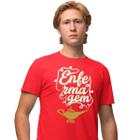 Camisa Camiseta Masculina Estampada Enfermagem 100% Algodão Fio 30.1 Penteado