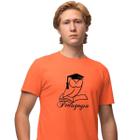 Camisa Camiseta Masculina Estampada Pedagogia Coruja 100% Algodão Fio 30.1 Penteado