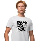 Camisa Camiseta Masculina Estampada Rock'n Roll 100% Algodão Fio 30.1 Penteado