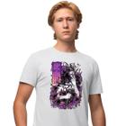 Camisa Camiseta Masculina Estampada Samurai Demon 100% Algodão Fio 30.1 Penteado