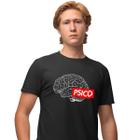 Camisa Camiseta Masculina Estampada Suprem Psico 100% Algodão Fio 30.1 Penteado