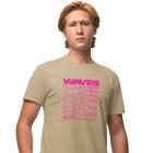 Camisa Camiseta Masculina Estampada Waves 100% Algodão Fio 30.1 Penteado