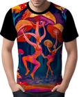 Camisa Camiseta Rave Jardim Psicodélico Good Vibe Cogumelo 1