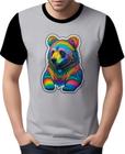 Camisa Camiseta Rave Urso Psicodélico Arco Iris Good Vibes 1