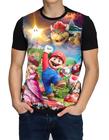 Camisa Camiseta Super Mario Bross Filme Masculina Infantil Animes