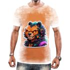 Camisa Camiseta Tshirt Animais Cyberpunk Urso Marrom HD 1