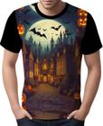 Camisa Camiseta Tshirt Halloween Cenário Castelo Terror 6