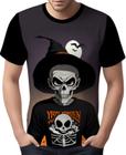 Camisa Camiseta Tshirt Halloween Esqueletos Caveiras HD 10