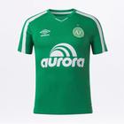 Camisa Chapecoense I 19/20 s/nº Torcedor Umbro Masculina - Verde+Branco