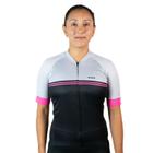 Camisa Ciclismo Bicicleta DaMatta Feminina Biker Preto/Cinza