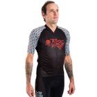 Camisa Ciclismo Bicicleta DaMatta Rock N Roll Preto/Vermelho