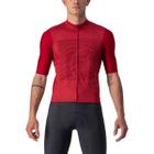 Camisa Ciclismo Castelli Bagarre Pro Red Bordeaux Masculino