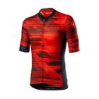 Camisa Ciclismo Castelli Rapido Vermelho e Azul Masculino