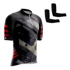 Camisa Ciclismo Esporte Bike Ciclista C/proteçao Uv + Par de Manguitos - XFreedom