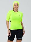 Camisa Ciclismo Feminina Fit Pro Amarelo Neon Savancini (4316)