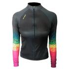 Camisa Ciclismo Feminina Manga Longa Barbedo Xingu Ziper Inteiro