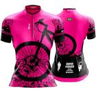 Camisa Ciclismo Feminina Roupa para Ciclista Proteção UV50+