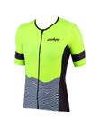 Camisa ciclismo feminino amarelo fluo moove ciclopp bike