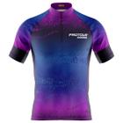 Camisa Ciclismo Manga Curta Masculina Pro Tour Galáxia Proteção UV+50