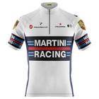 Camisa Ciclismo Masculina Pro Tour Martini Branca Com Bolsos Uv 50+