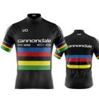 Camisa Ciclismo Mountain bike Cannondale Campeão Mundial dry fit proteção uv+50