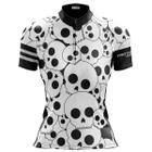 Camisa Ciclismo Mountain Bike Feminina Caveiras