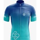 Camisa Ciclismo Sport SOLIFES Azul Degradê