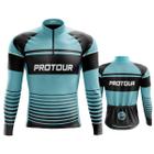Camisa Ciclista Manga Longa Masculina Pro Tour Stellar dry fit proteção uv+50
