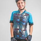 Camisa Ciclista Poker Jewel II Manga Curta Feminina