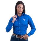 Camisa Competição Feminina Manga Longa Texas Farm - Cap007 - Azul Royal