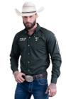 Camisa Competição Masculina Manga Longa Texas Farm - Cp007 - Verde Musgo/ Caqui