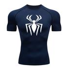 Camisa Compressão HOMEM ARANHA 4 Manga Curta Treino Academia Rash Guard - INPULSE