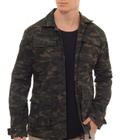 Camisa Comprida Exército Masculina Casaco Camuflado