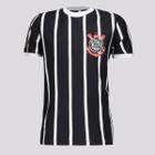 Camisa Corinthians Retrô Infantil Preta e Branca