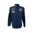 Camisa Country Masculina Radade Bordada ML BRDE Rodeo Azul Marinho