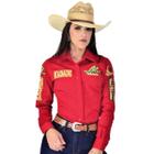 Camisa Country Radade Manga Longa Rodeio Cowboy Feminina