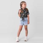 Camisa cropped em malha infantil menina Brandili