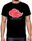 Camiseta Camisa Anime Naruto Akatsuki Simbolo Ninja