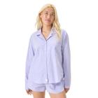 Camisa de dormir florence by mills de manga comprida Lavender Chambray