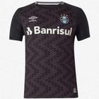 Camisa de Goleiro Grêmio 22/23 s/n Torcedor Umbro Masculina - Preto+Cinza