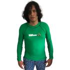 CAMISA DE LYCRA MANGA LONGA Nanocubos masculina UV50+ térmica verão calor praia Surf Bodyboard Canoagem Kitesurf Wakeboard Esqui aquático Pesca vela