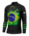 Camisa de Pesca Mar Negro C/ Proteção Uv50+ Tamanho G1 ao G3