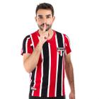 Camisa de time Retromania Away 1991 São Paulo Vermelha Branca e Preta - Masculino - RetrôMania