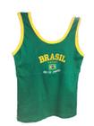 Camisa Do Brasil Bordada Regata Feminina