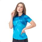 Camisa dry fit academia feminina com proteção UV B33