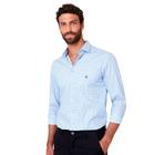 Camisa Dudalina Milano Xadrez In24 Azul Masculino