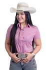 Camisa Fem. Manga Curta Texas Farm - Cafc072 - Do Pp Ao Xg - Xadrez