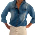 Camisa feminina jeans