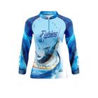 Camisa Feminina Pesca Proteção Uv50 Pescaria Esportiva Preta