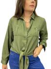 Camisa Feminina Viscose Colarinho